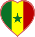 Senegal Heart Badge