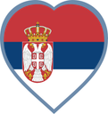 Serbia Heart Badge