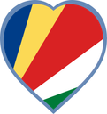 Seychelles Heart Badge