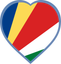 Seychelles Heart Badge