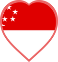 Singapore Heart Badge