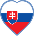 Slovakia Heart Badge