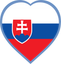 Slovakia Heart Badge