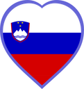 Slovenia Heart Badge