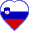 Slovenia Heart Badge