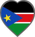 South Sudan Heart Badge