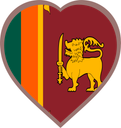 Sri Lanka Heart Badge