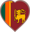 Sri Lanka Heart Badge