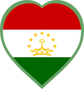 Tajikistan Heart Badge