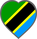 Tanzania Heart Badge