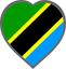 Tanzania Heart Badge