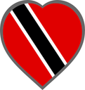 Trinidad And Tobago Heart Badge