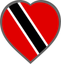 Trinidad And Tobago Heart Badge