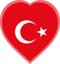 Turkey Heart Badge
