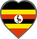 Uganda Heart Badge