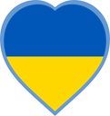 Ukraine Heart Badge