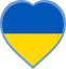 Ukraine Heart Badge