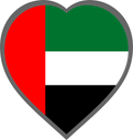 United Arab Emirates Heart Badge