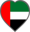 United Arab Emirates Heart Badge