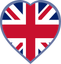 United Kingdom Heart Badge