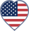 United States Heart Badge