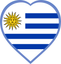 Uruguay Heart Badge
