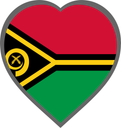 Vanuatu Heart Badge