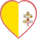 Vatican City Heart Badge