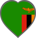 Zambia Heart Badge