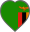 Zambia Heart Badge