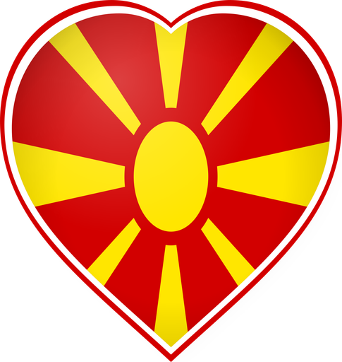 North Macedonia Heart