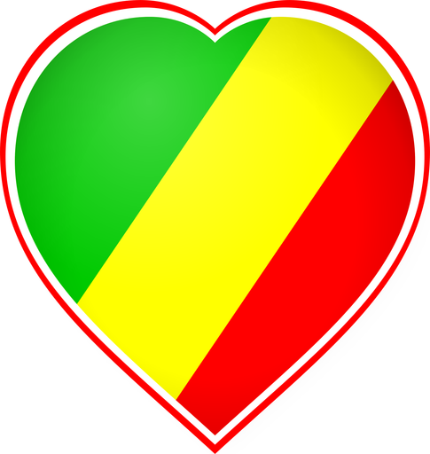Republic Of The Congo Heart