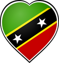 Saint Kitts And Nevis Heart