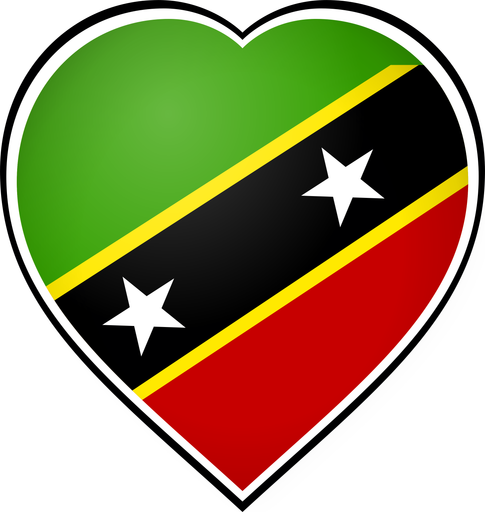 Saint Kitts And Nevis Heart