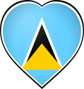 Saint Lucia Heart