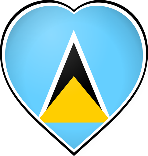 Saint Lucia Heart