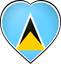 Saint Lucia Heart