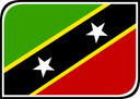 Saint Kitts And Nevis Leaf Badge