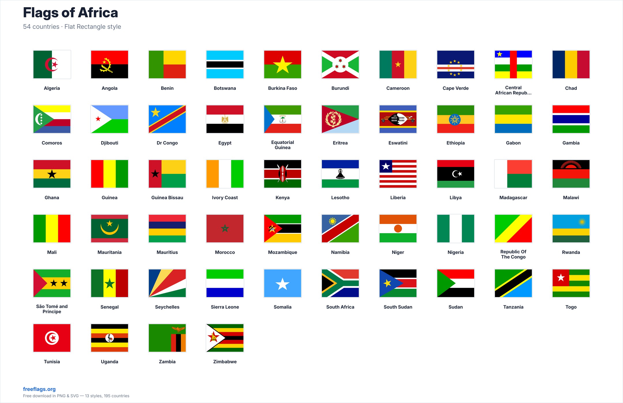 Flags of Africa