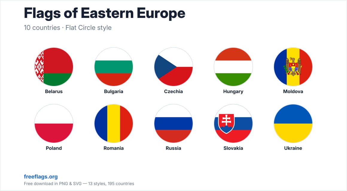 Flags of Eastern Europe