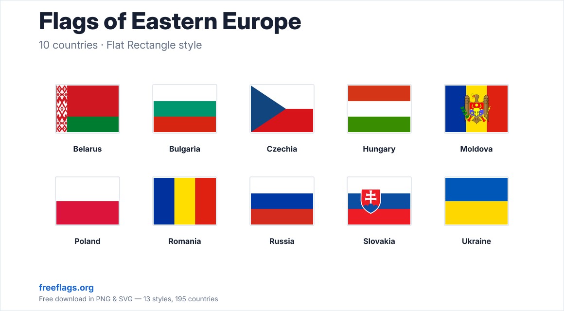 Flags of Eastern Europe