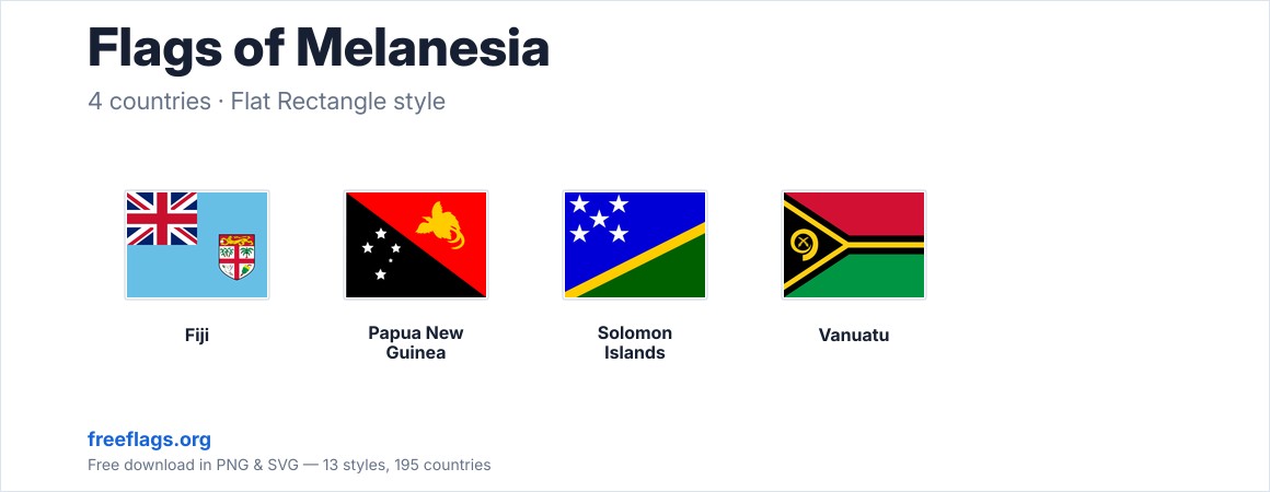 Flags of Melanesia
