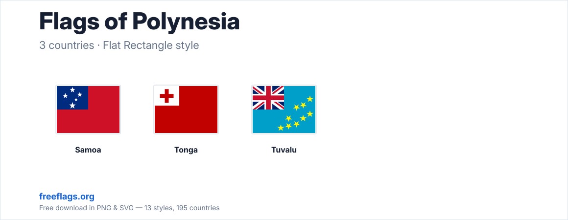 Flags of Polynesia