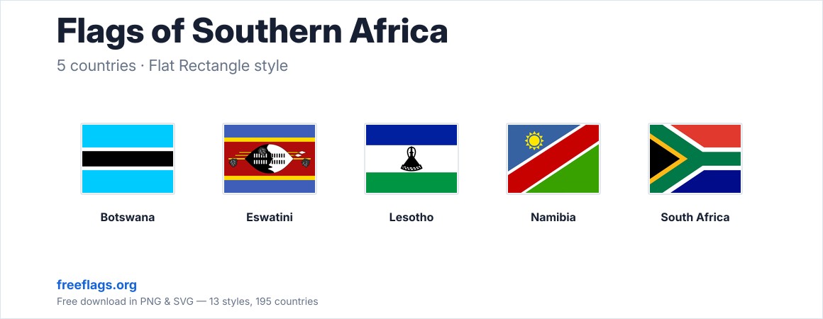 Flags of Southern Africa