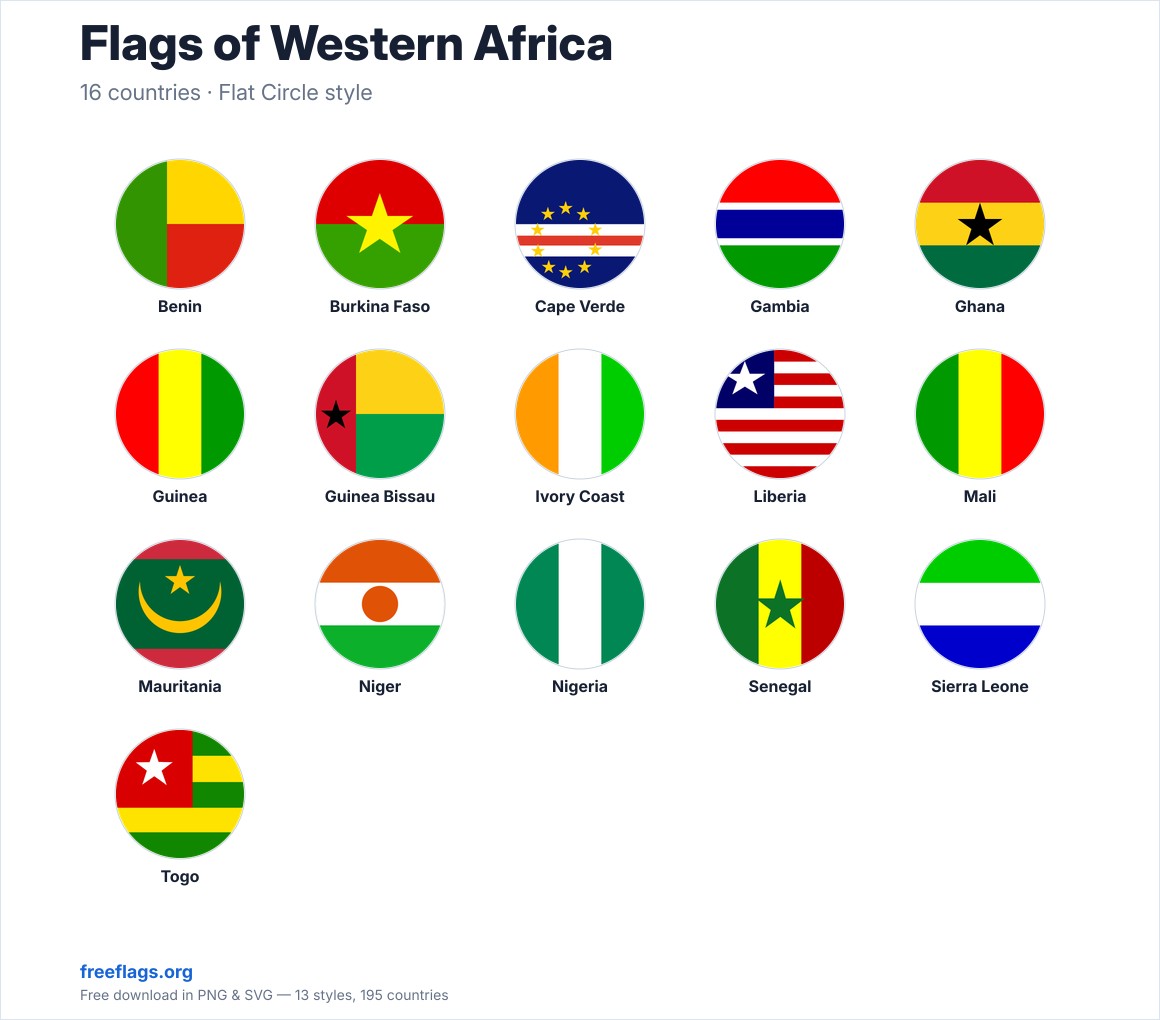 Flags of Western Africa