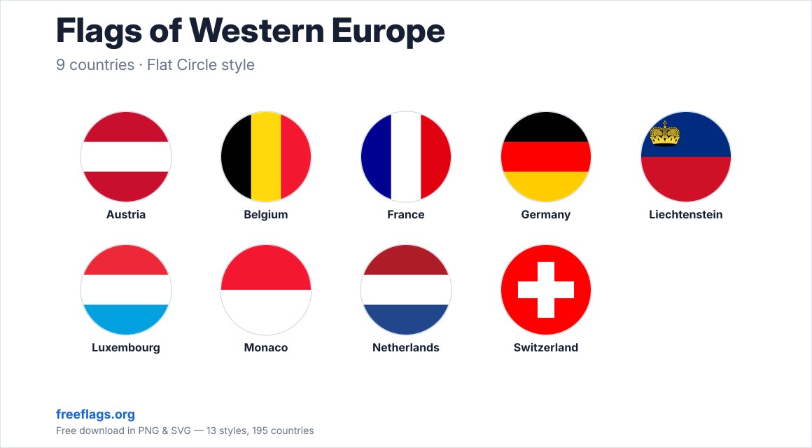 Flags of Western Europe