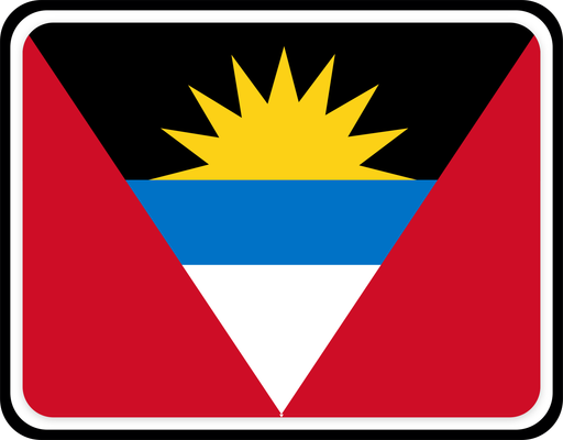 Antigua And Barbuda Rounded Badge