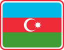 Azerbaijan Rounded Badge