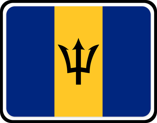 Barbados Rounded Badge