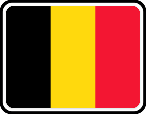 Belgium Rounded Badge